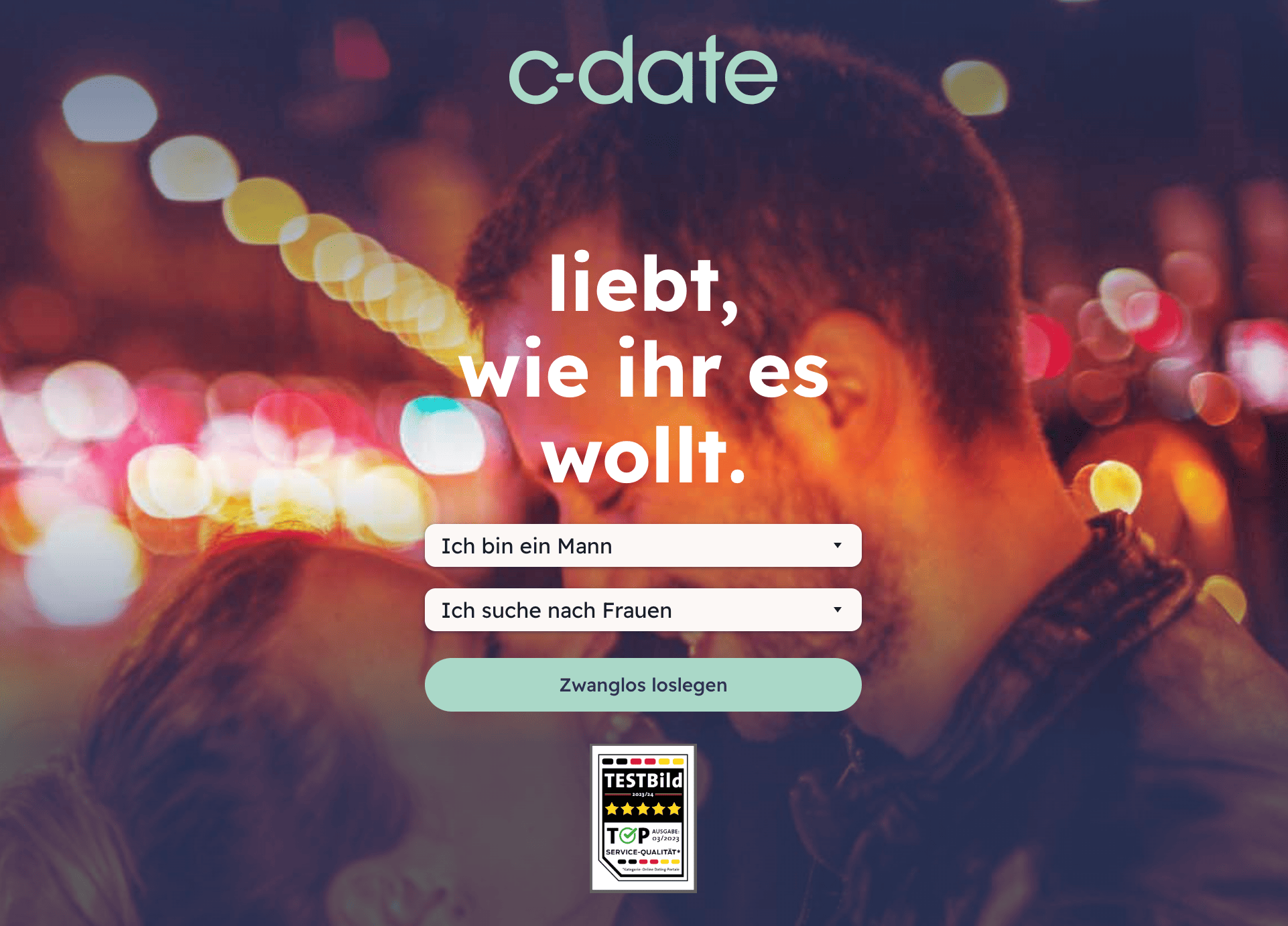 C-Date, die Kontaktbörse für Sex.